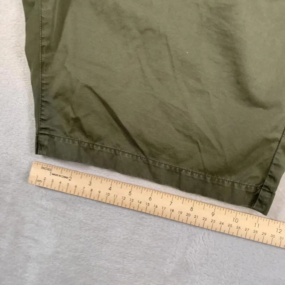 Robert Graham Shorts Mens 38 Olive Green Twill Mid Rise 9